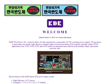 Tablet Screenshot of kdkelectronics.com